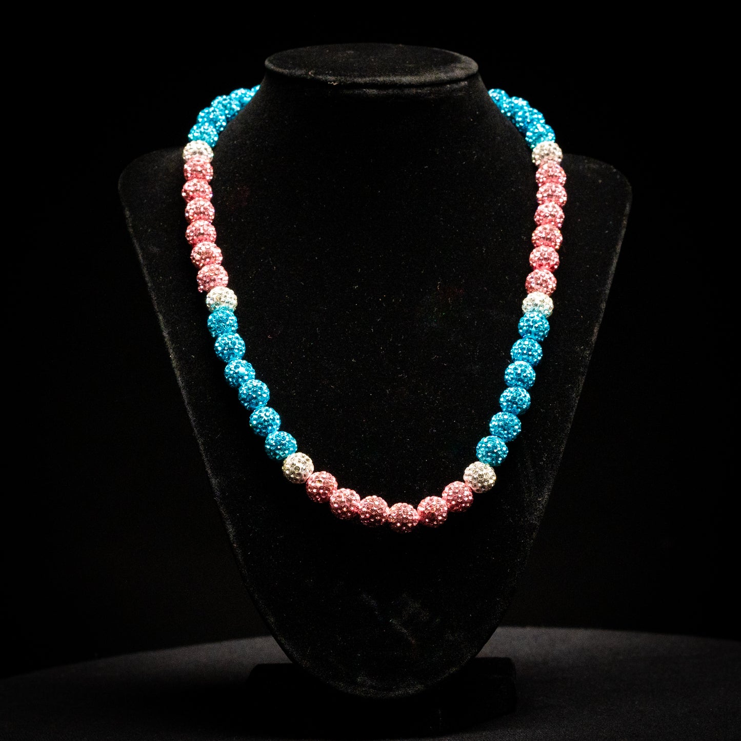 Rhinestones Necklace (Blush Pearl)