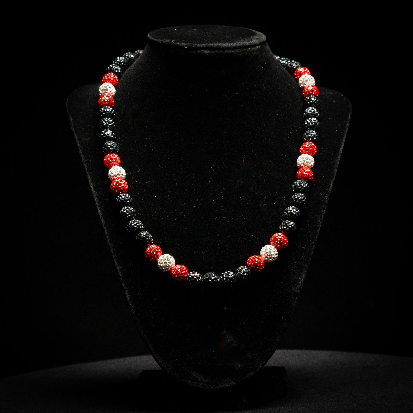 Rhinestone Necklace (Crimson Nights)