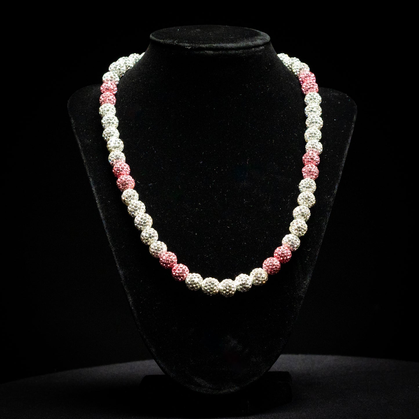 Rhinestones Necklace (Pink Frost)