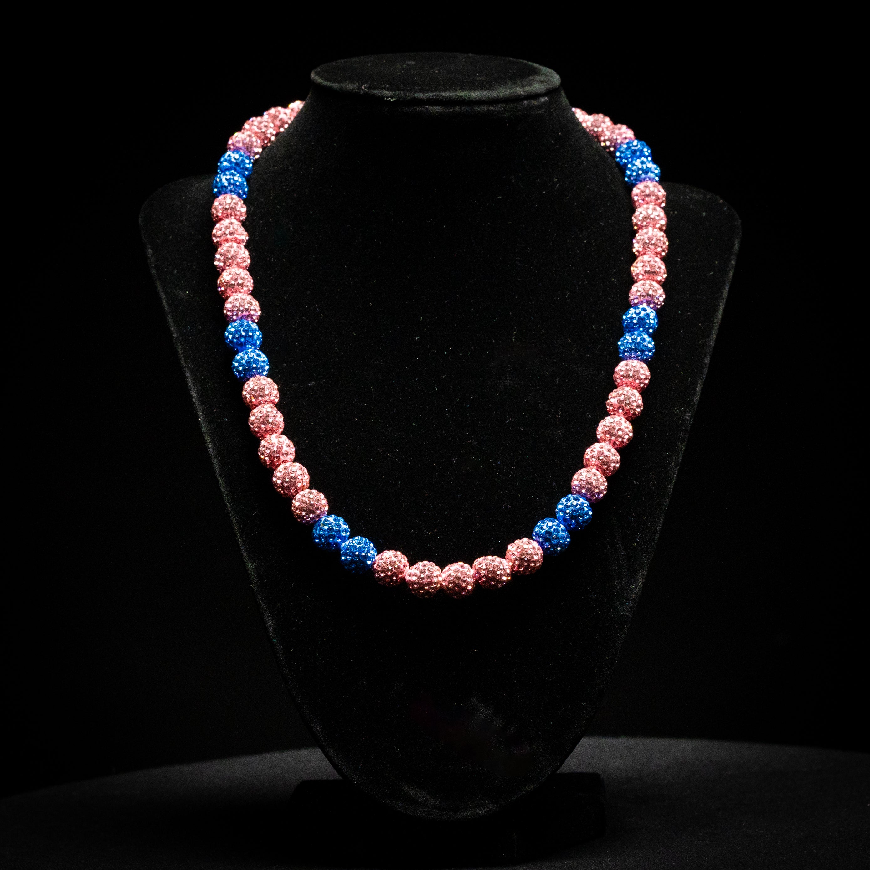 Rhinestone Necklace (Cotton Candy Wave) – Ride The Wave Baseball